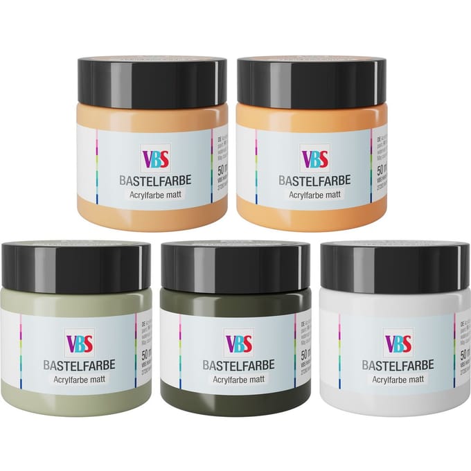 VBS Knutselverf set "Nature", 5 x 50 ml