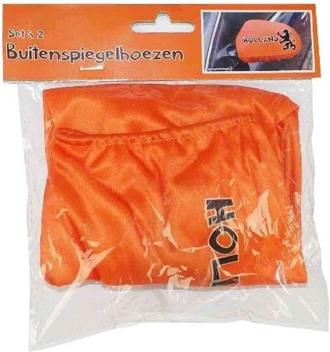 Set a 2 buitenspiegelhoezen oranje