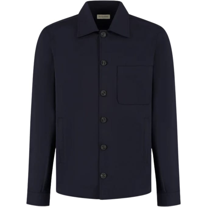 Duquezzi Wool Blend Overshirt Overshirts Donkerblauw Dqa50026007