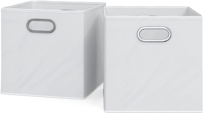Vicco Opbergbox – 30 x 30 cm Set van 2 Wit