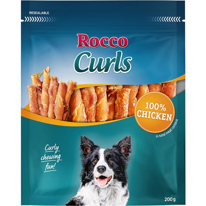 200g Rocco Curls Kip Hondensnacks
