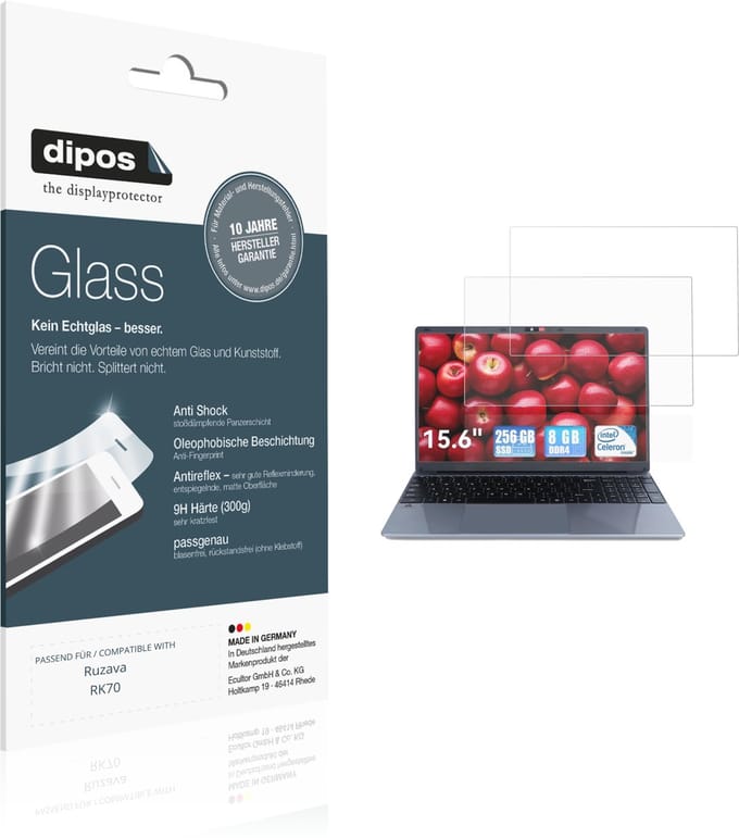 dipos – 2x Matte Pantserfolie geschikt voor Ruzava RK70 | 9H Screenprotector