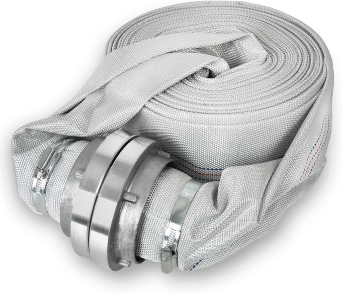 Platte 3 inch Brandslang met Storz-koppeling - 20m Lengte