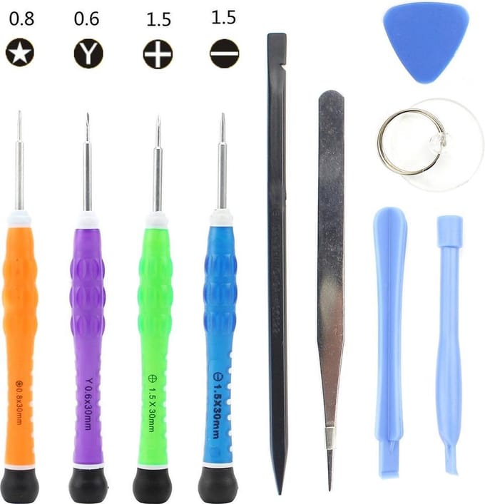 Let op type!! JIAFA JF-8109 10 in 1 Repair Tool Set for iPhone 7 & 7 Plus / Samsung