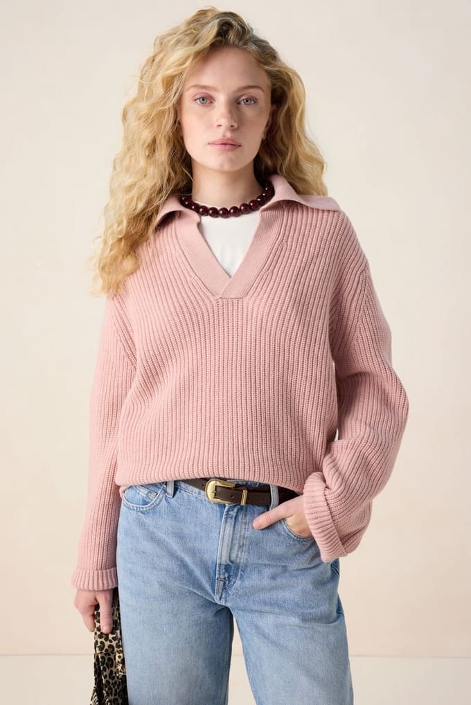 Sissy-Boy - Roze trui met V-hals