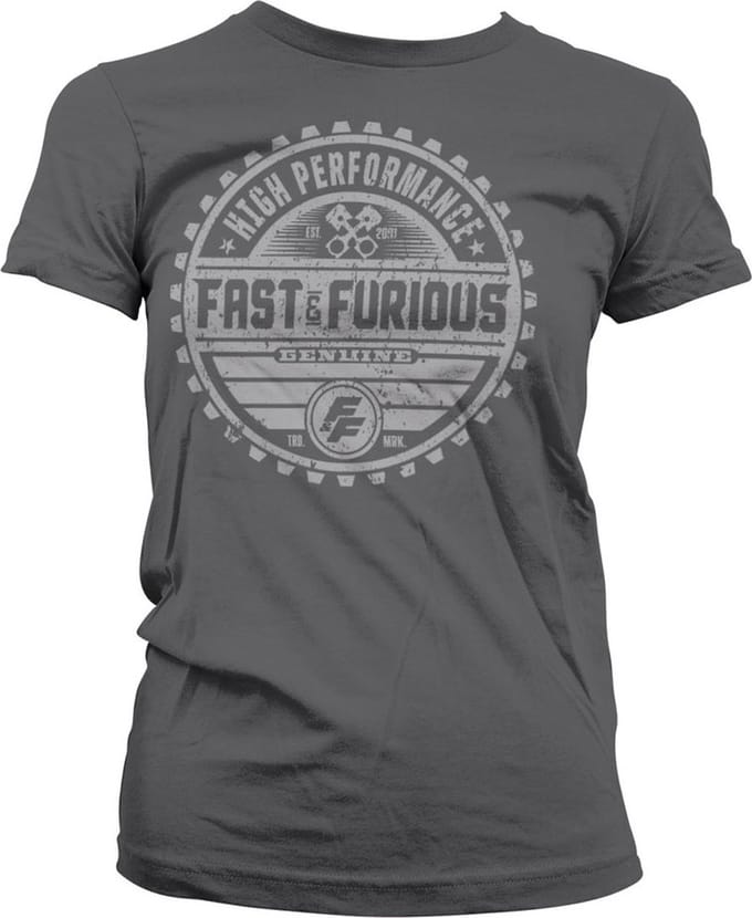 The Fast And The Furious Dames Tshirt -XL- Genuine Brand Grijs