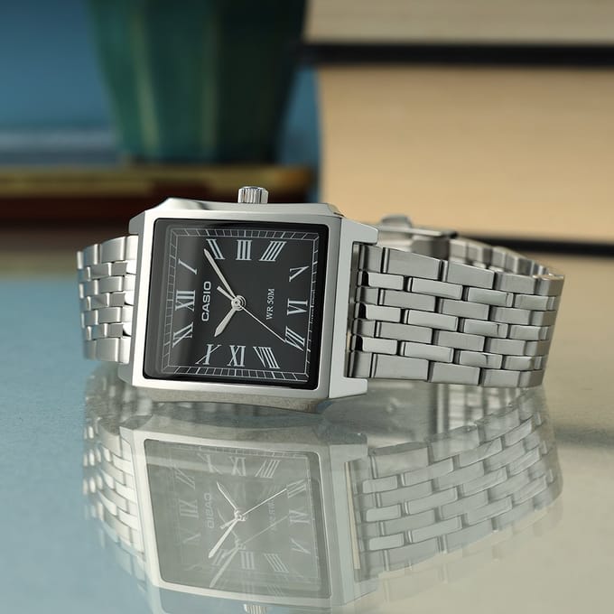 Casio Casio Collection MTP-B190D-1BVEF Horloge - Staal - Zilverkleurig - Ø 32.5 mm