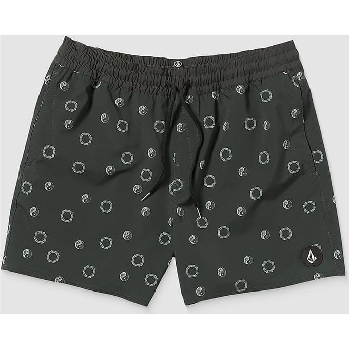 Volcom Lido Print Trunk 16 Boardshorts grijs
