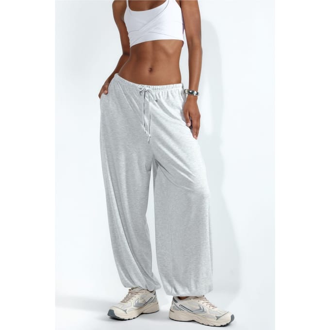 Dames Lange Elastische Taille Joggingbroek