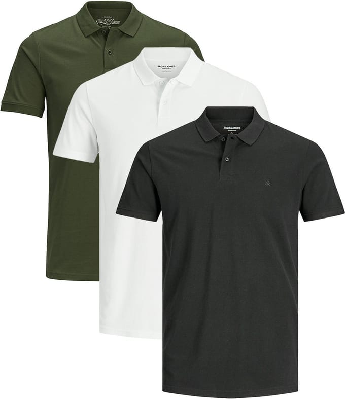Jack & Jones Heren poloshirt 3 pack Basic
