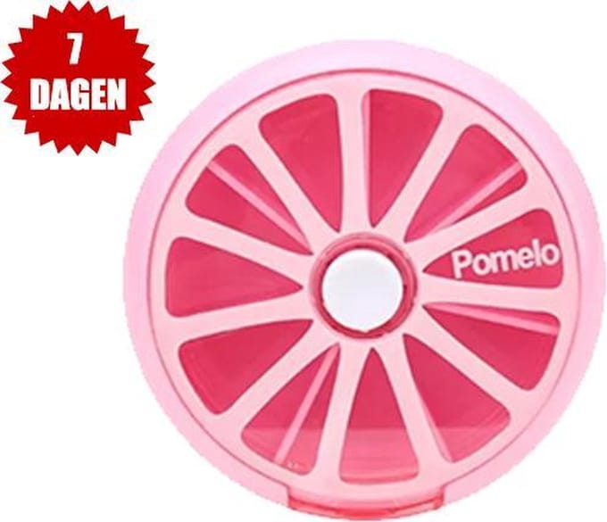 Pillendoos - 7 Vakken - Roze
