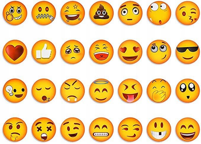 BK - Koelkastmagneten - Emoticons - Set van 28 - Veilig voor Kinderen