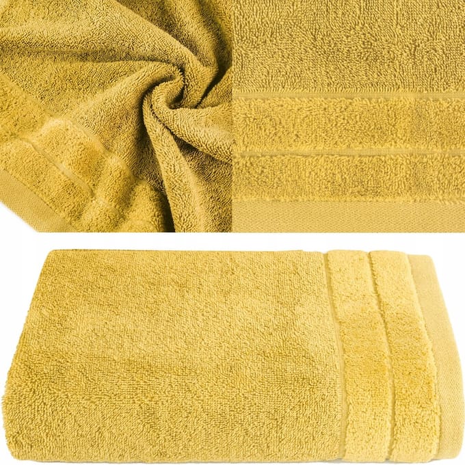 Luxe Badhanddoek 30x50cm - 100% Katoen, Mosterdgeel
