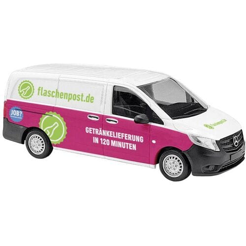 Busch 51106 H0 Auto Mercedes Benz Vito, flessenpost