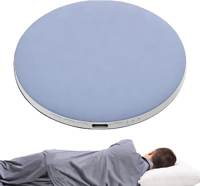 Kussenluidspreker - Slaapbox Geluid - Ontspannen Slapen - Gerichte Audio - 9.7 x 9.7 cm - Blauw