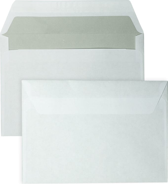 C6 Enveloppen A6 formaat wit - 114 x 162 mm - 100 stuks - Zelfklevend met plakstrip - 80 Gram - DULA