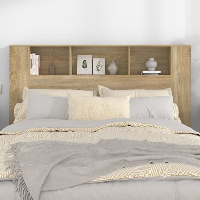 vidaXL - Hoofdbordkast - 160x18,5x104,5 - cm - sonoma - eikenkleurig
