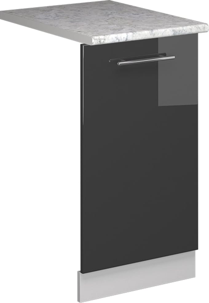 Vicco Fame-Line Vaatwasserfrontpaneel – 45 cm, WB Marmer Antraciet Hoogglans