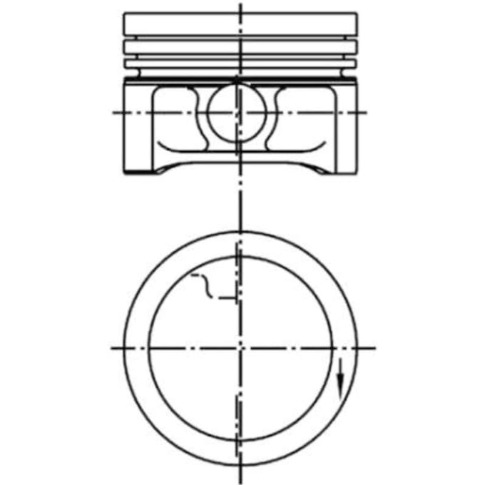 Zuiger KOLBENSCHMIDT 99455620