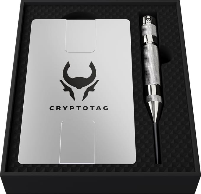 CRYPTOTAG Zeus Starter Kit - Seed phrase back-up