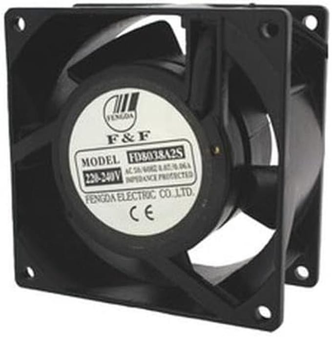 Axiaal Ventilator 80x80mm voor Koeling, 220V AC