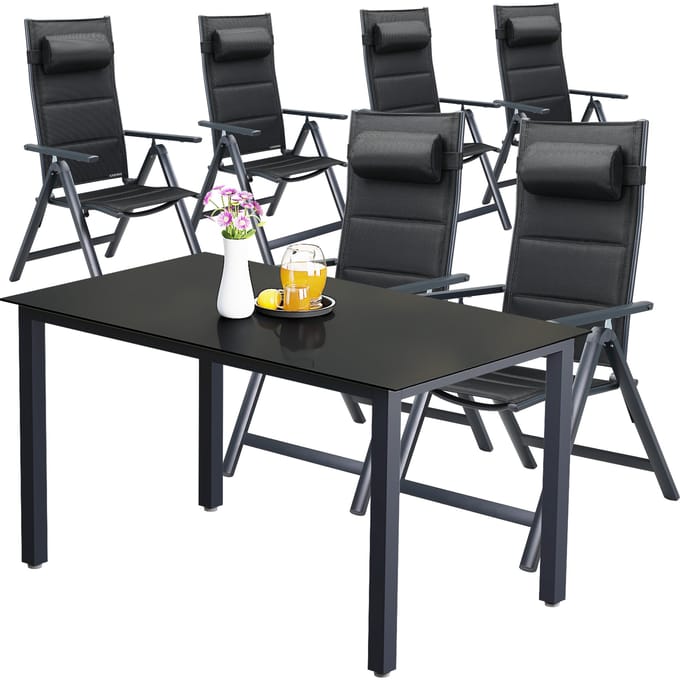 Casaria Tuinset Bern - 7-delig Aluminium - Antraciet