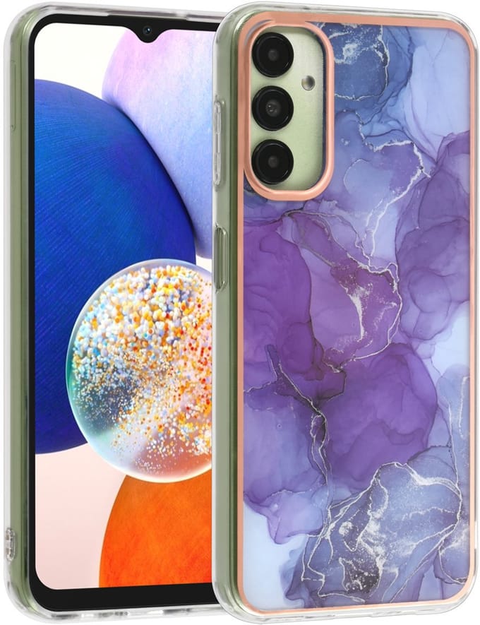 UNIQ Accessory Galaxy A14 5G TPU Backcover - Marble Purple