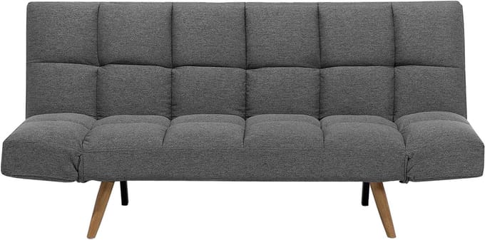 INGARO - Slaapbank 3-zits - Donkergrijs - Polyester