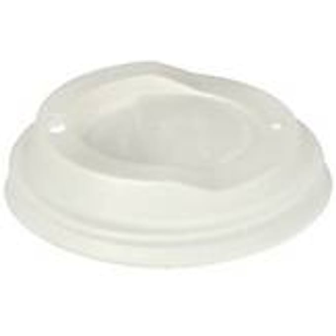 Papstar C-PLA-bekerdeksels Ø 9 cm, wit, composteerbaar (EN 13432), tot 85 °C, 50 stuks
