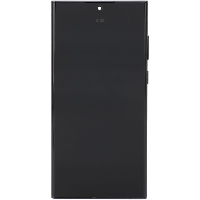 Remplacement d'écran Écran tactile Numériseur Assemblage pour S22 Ultra Téléphone Européen avec Cadre gray