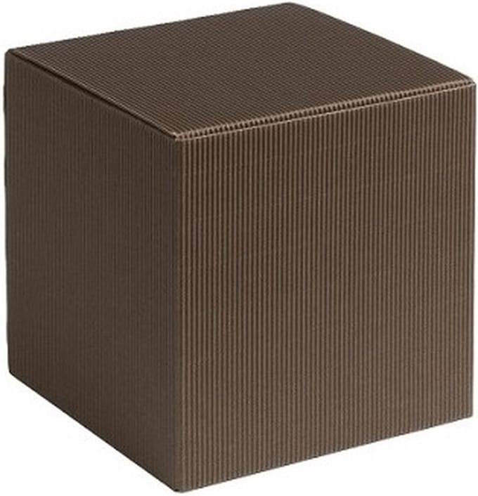 Cadeauverpakking vierkant-kubus karton 7x7x7cm BRUIN (200 stuks)