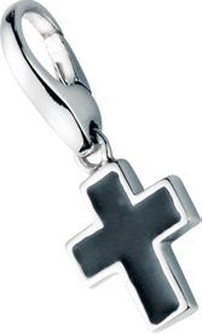 Bedel | charm | sterling zilver | klaverblad | karabijn | hanger