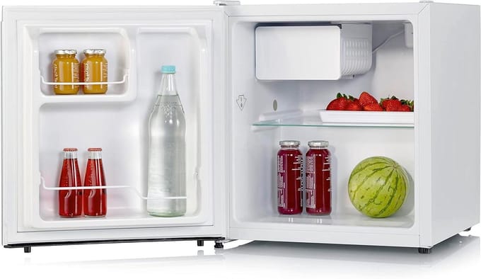 Koelbox met Vriezer - Mini Koelkast - Voedsel Bewaren - Zeer Stil - 45 Liter - Wit