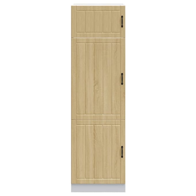 vidaXL - Keukenkast - Lucca - bewerkt - hout - sonoma - eikenkleurig