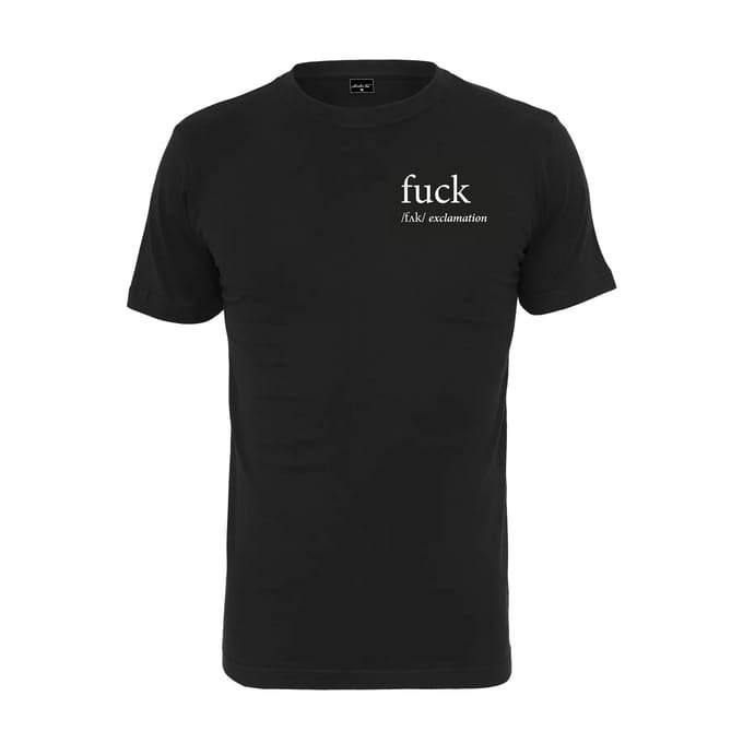 Mister Tee - FCK Heren Tshirt - 2XL - Zwart