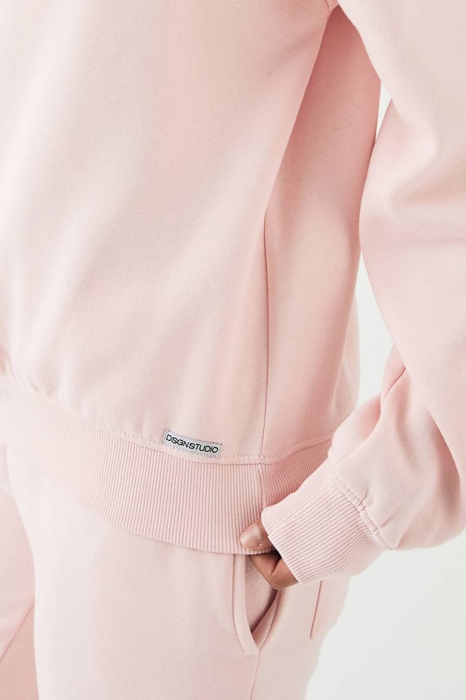Dames DSGN Studio Crew Neck Oversized Sweatshirt | Light Pink | Maat: Small