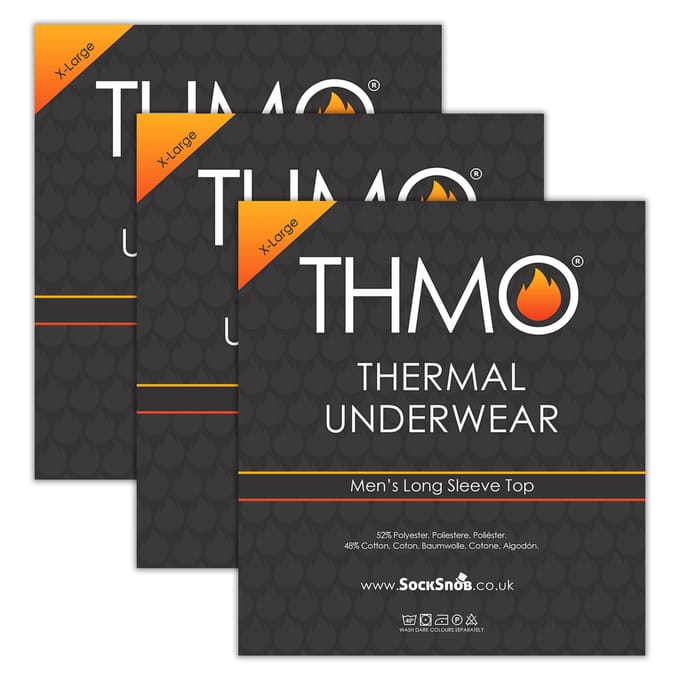 3-Pack Heren Thermisch Ondergoed Top | Winter Basislaag Lange Mouwen Top
