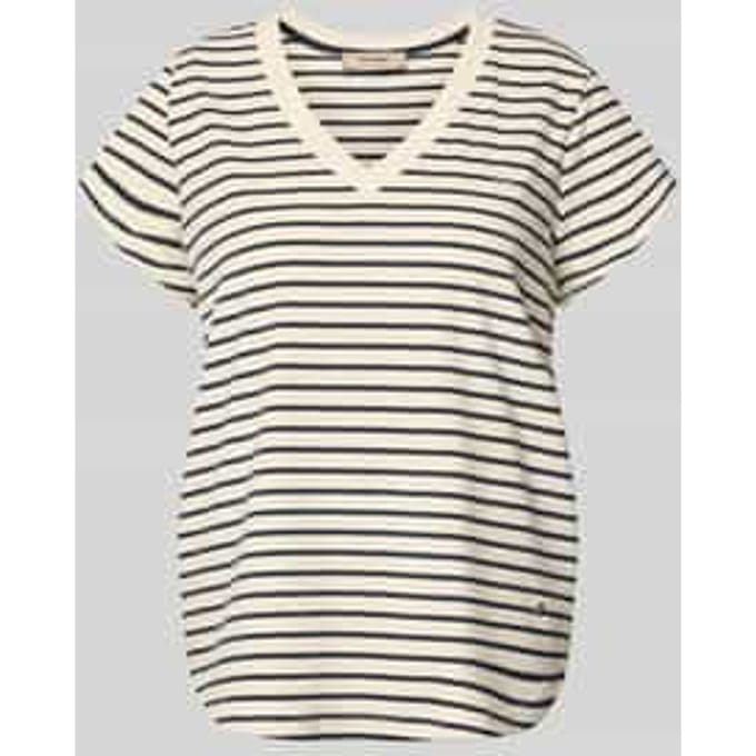 t-shirt met v-hals model 'Kala'