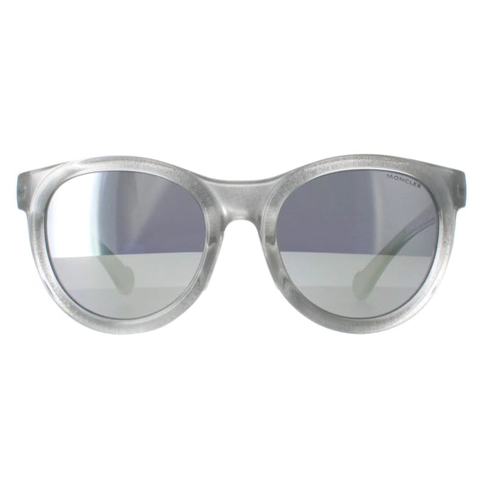 Moncler ML0087 20D grijze transparante spiegelzonnebril