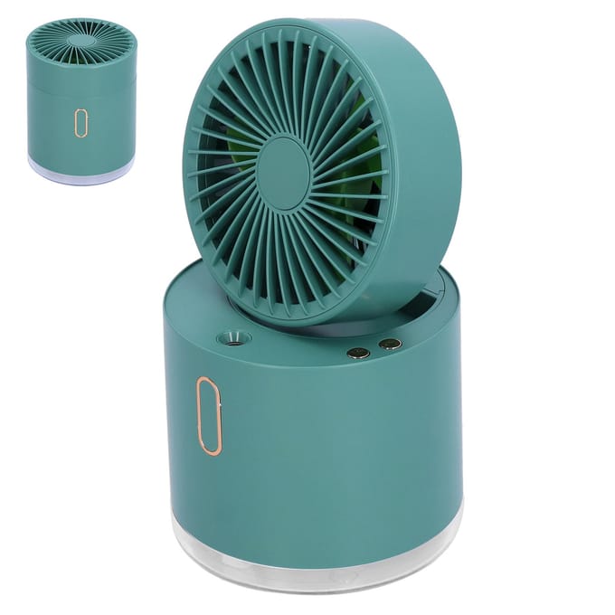 Tafel Mistventilator USB Opvouwbare Mini Bureau Koel Mist Spray Ventilator met 300ML Grote Watertank black