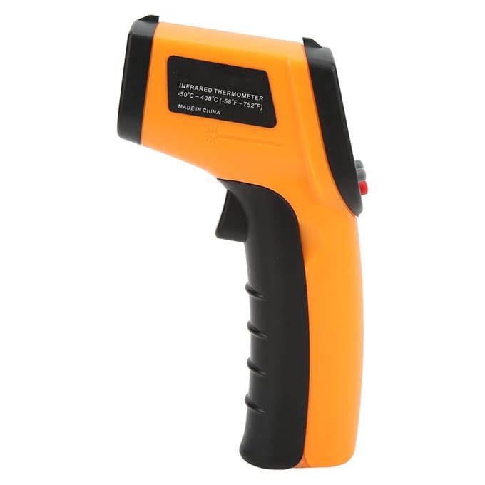 XRCLIF‑320 Infraroodthermometer Duurzame Handheld Digitale Laserthermometer voor Koken black