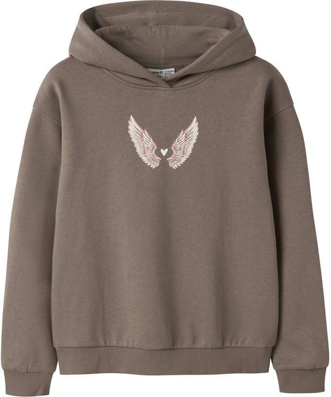 NAME IT - NKFLOTUSE LS RLX SWEAT WH BRU - Meisjes - Sweaters
