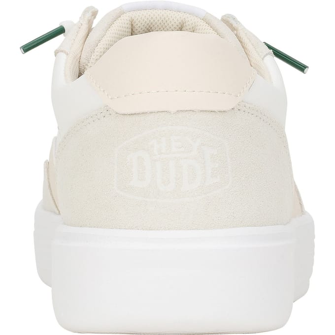 HEYDUDE Hudson Classic Suede Heren Licht Beige/Wit Sportschoenen