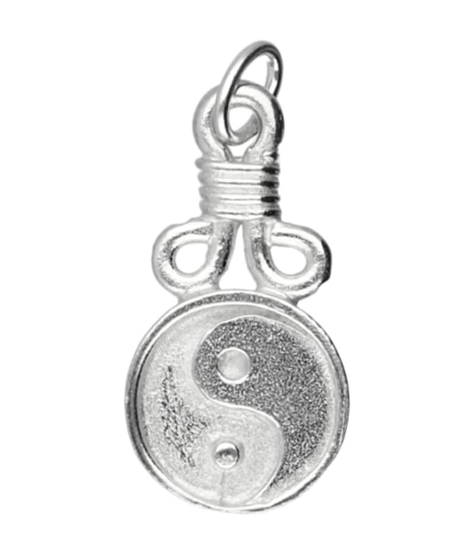 Zilveren Yin Yang kettinghanger