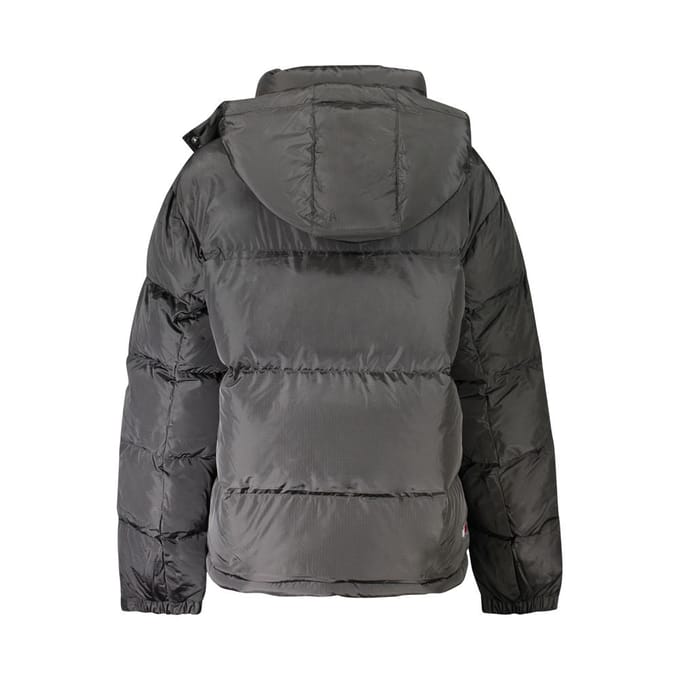 Tommy Hilfiger Zwart Polyester Damesjas met Afneembare Kap