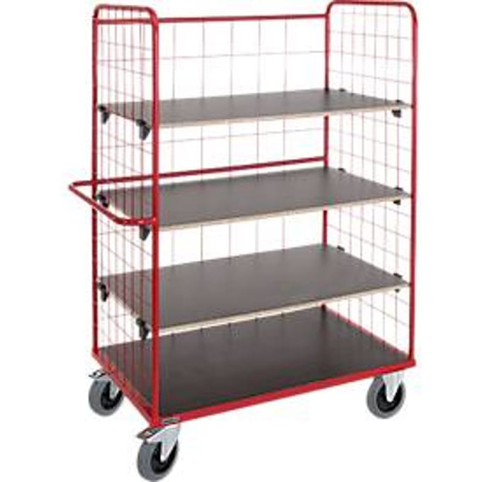 Schäfer Shop Select Etagewagen met rooster, L 1200 x B 700 mm