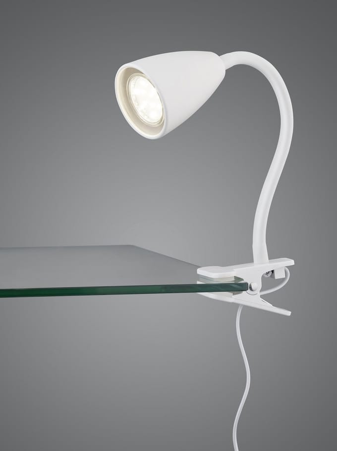 TRIO WANDA Klemlamp - Wit mat