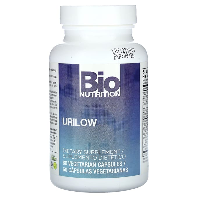 Bio Nutrition, Urilow, 60 Plantaardige Capsules