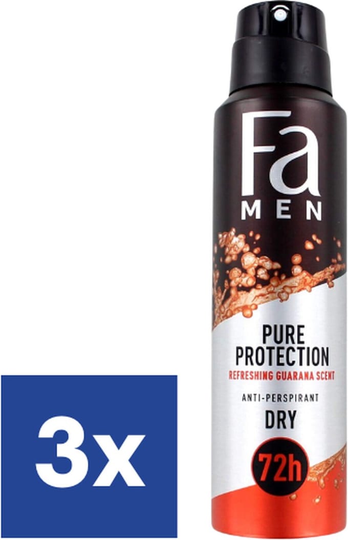 Fa Men Guarana Deo Spray - 3 x 150 ml