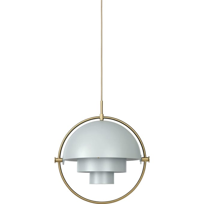 Gubi - Multi-Life hanglamp - sea grey - Ø 36 cm - brass - 4 - 6 Wochen
